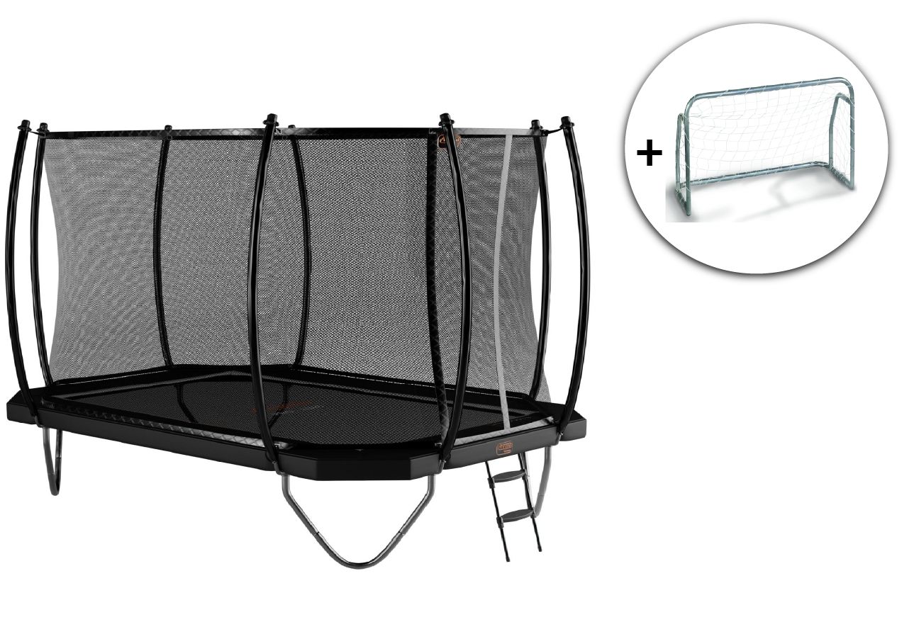 Avyna 520x305cm Trampolin inkl. Sicherheitsnetz & Leiter + gratis Fussballtor 150 x 80cm