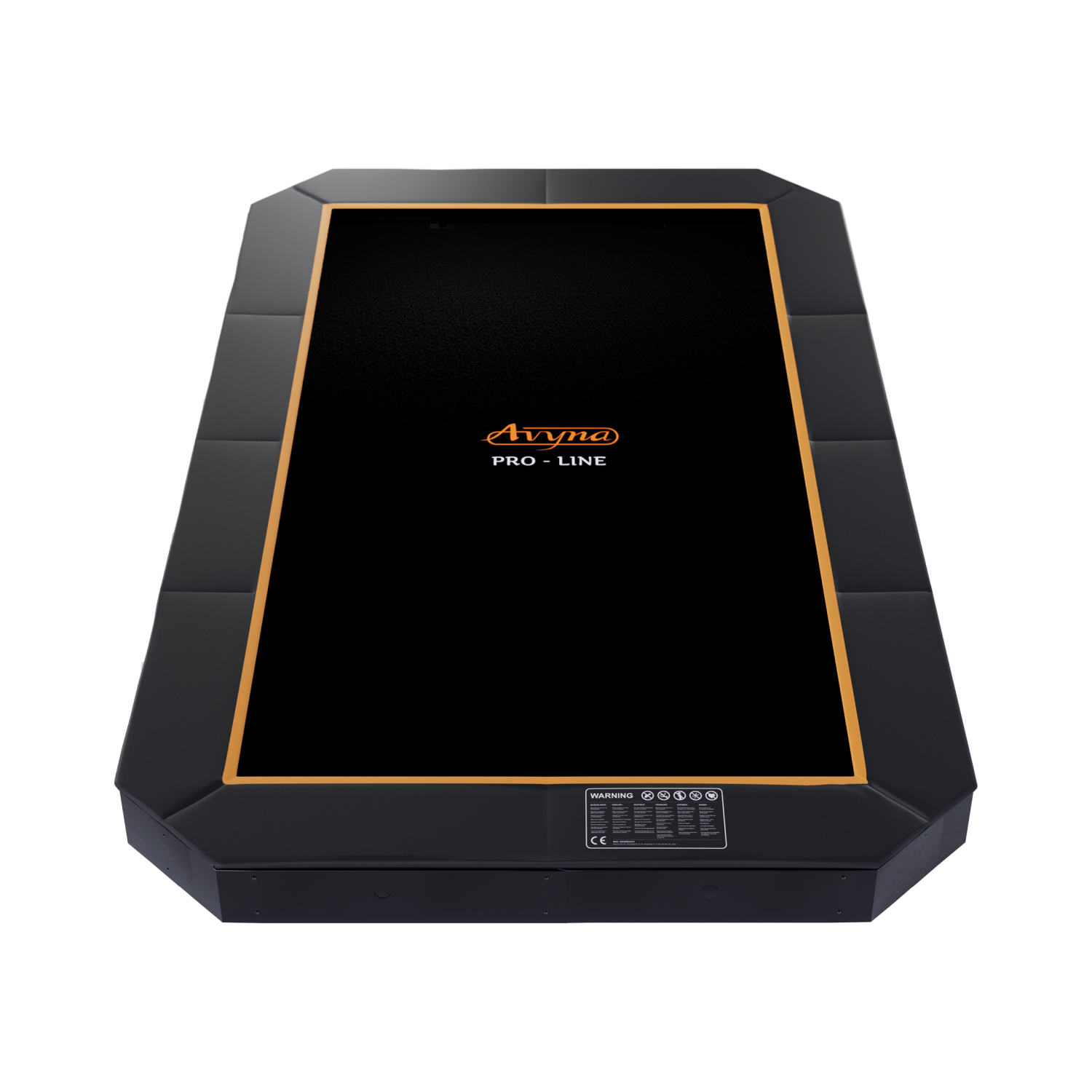 Avyna 520x305 cm Trampoline Flat Level Black Flat Level Trampoline 520x305 with Orange Avyna Lettering