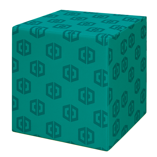 5er-Set Sitzwürfel 50x50x50 cm individuell bedruckt mit Stoffbezug