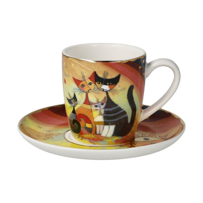 Espresso cup "Gatti in autunno"