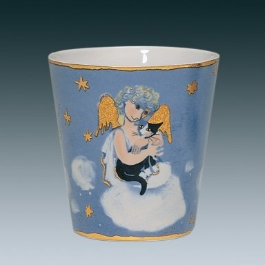 Tealight Angelo con il gatto