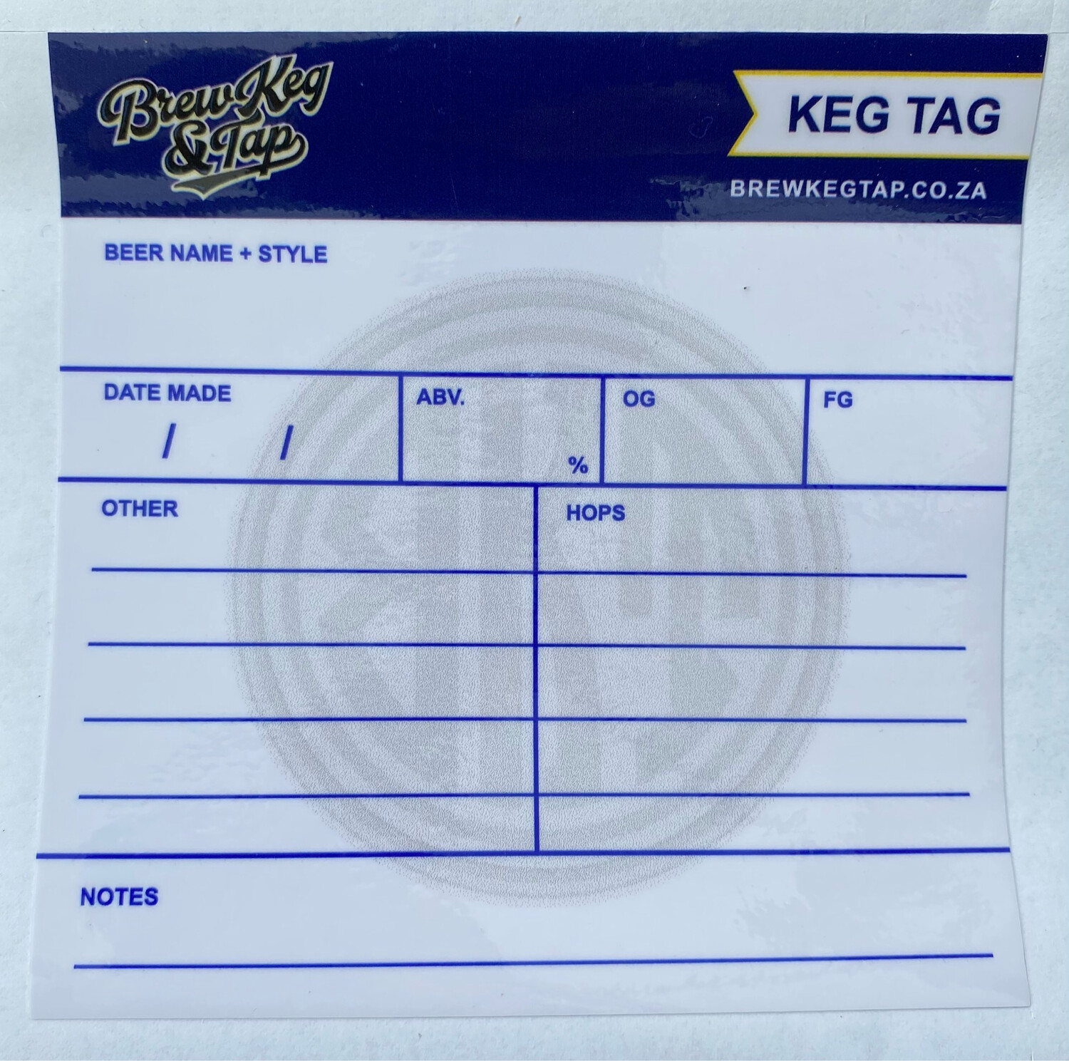 Keg Tag