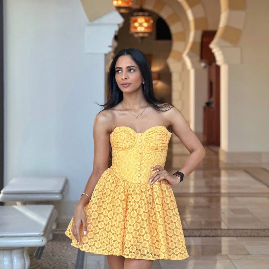 Suninheart Spaghetti Strap Jacquard Party Dresses Sexy 2024 Orange A Line Mini Dress Causal Corset Dress for Holiday Streetwear