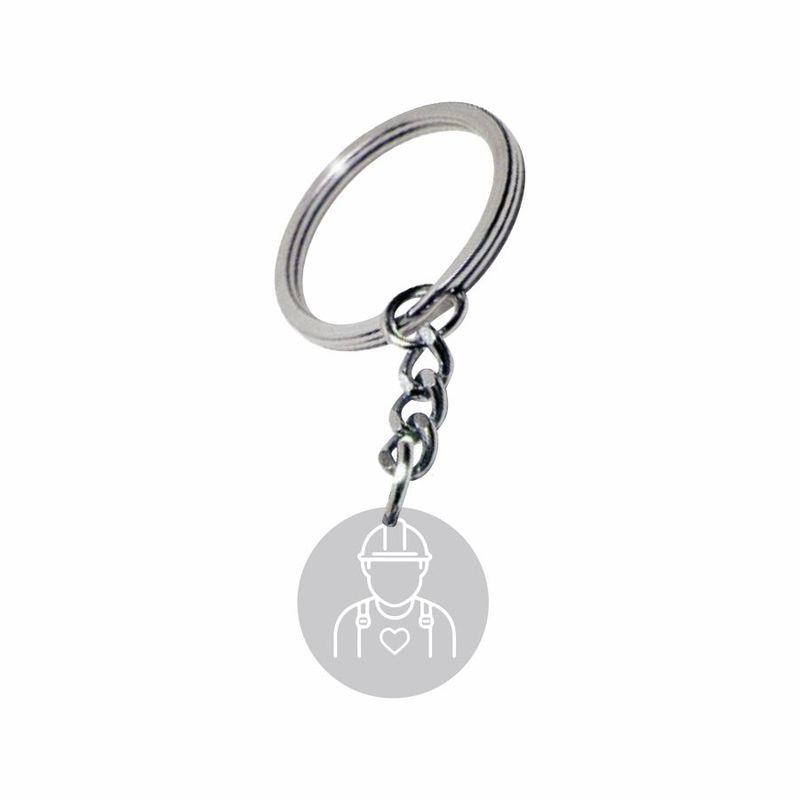 Metal Keyring - Safety