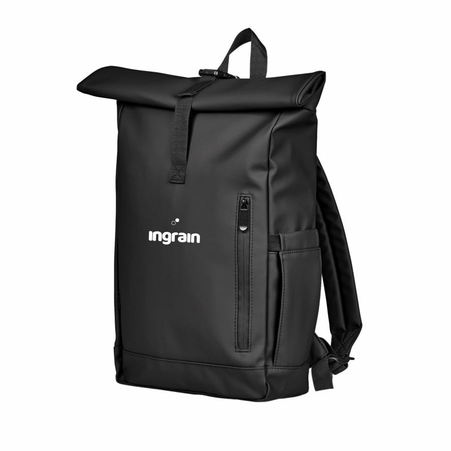 Backpack Rolltop Laptop - Black