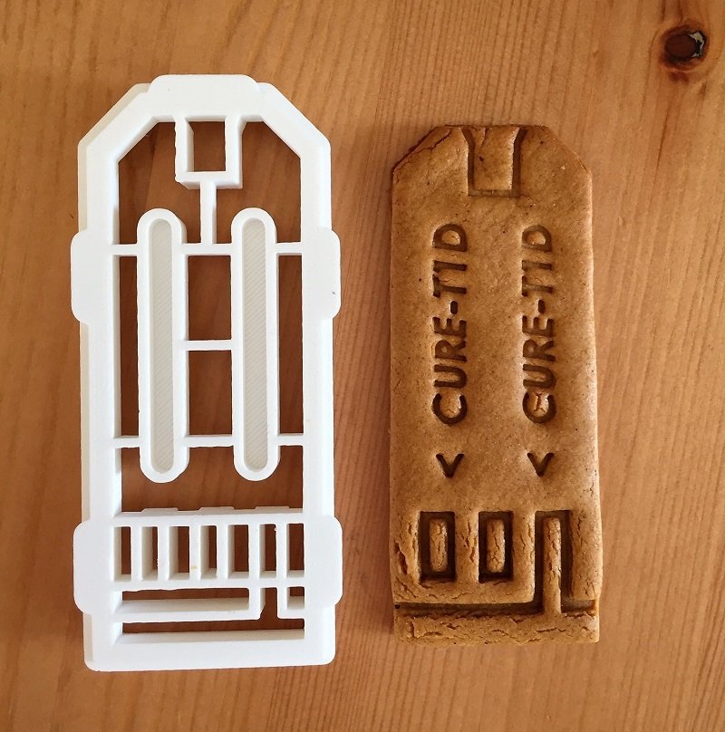 Nesting cookie cutter and stamper set, Test Strip