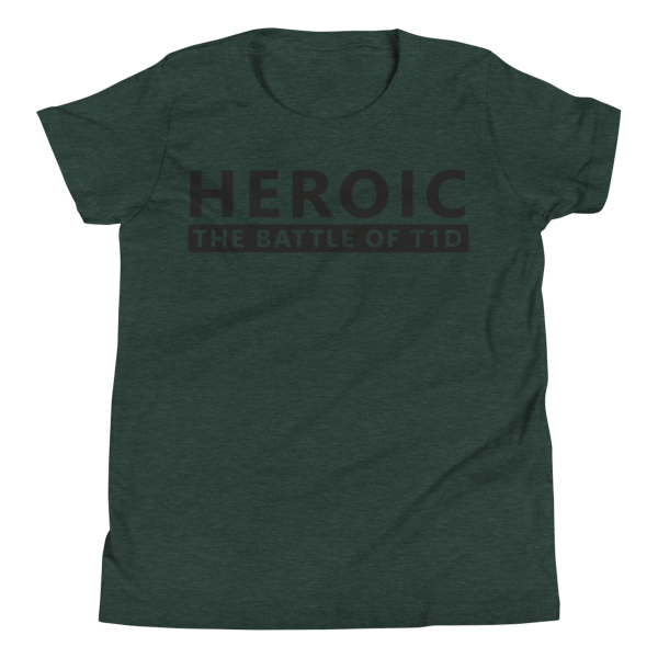 Youth &quot;THE BATTLE OF T1D&quot;,  Green T-Shirt