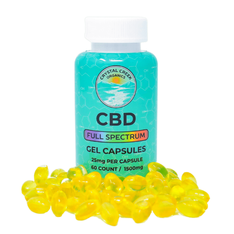 CBD FULL SPECTRUM GEL CAPSULES 25MG
