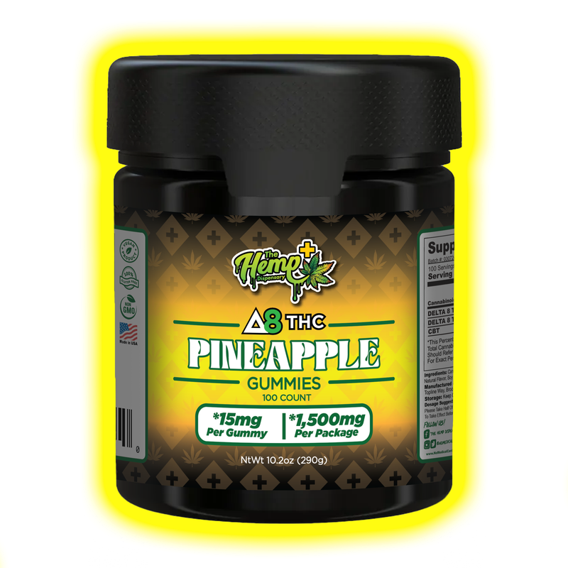 DELTA 8 THC GUMMIES 15MG PINEAPPLE