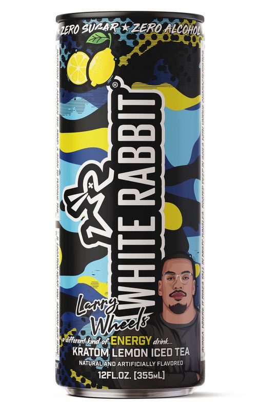 White Rabbit Larry Wheels lemon Iced Tea
