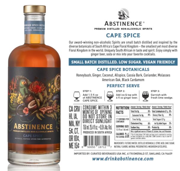 Abstinence Cape Spice