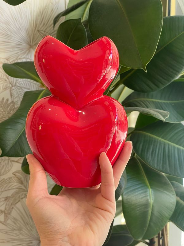 Vase double Coeurs