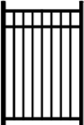 48" x 48" Straight Top Gate — Gate Special