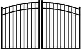 48" x 96" Estate Style Double Gate Flush Mount