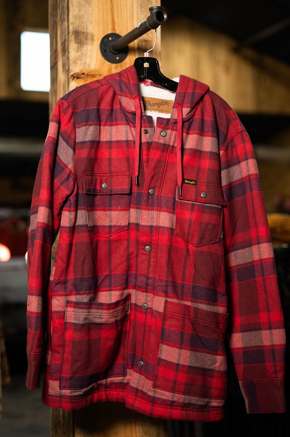 Wrangler Flannel Snap Fleece