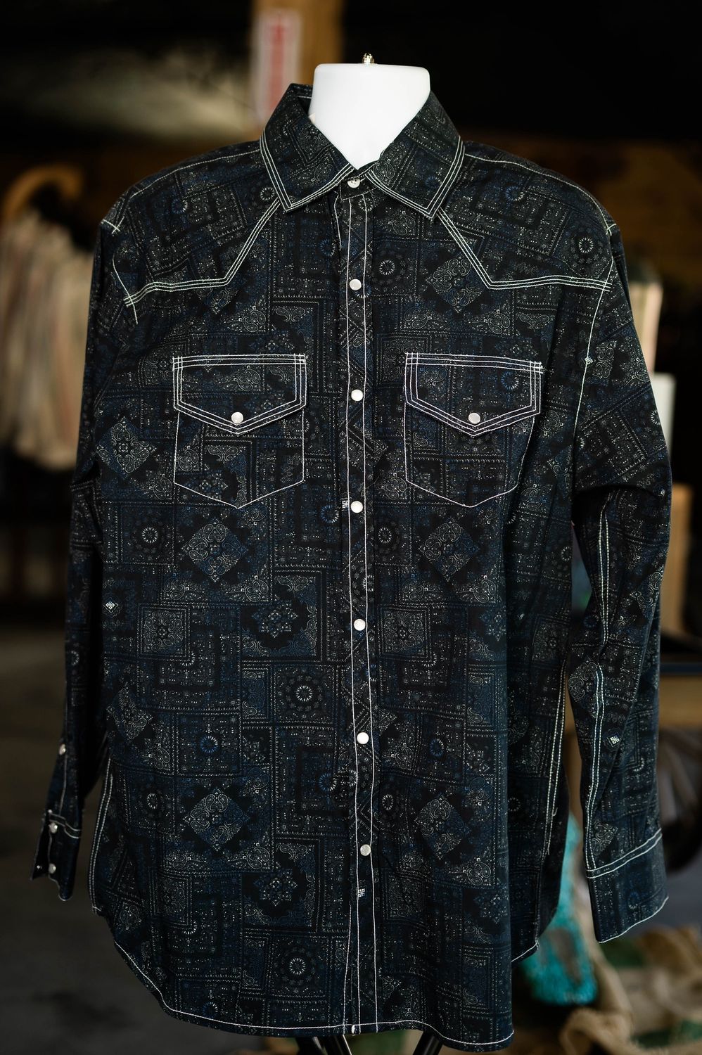 Montana West Bandanna Pearl Snap