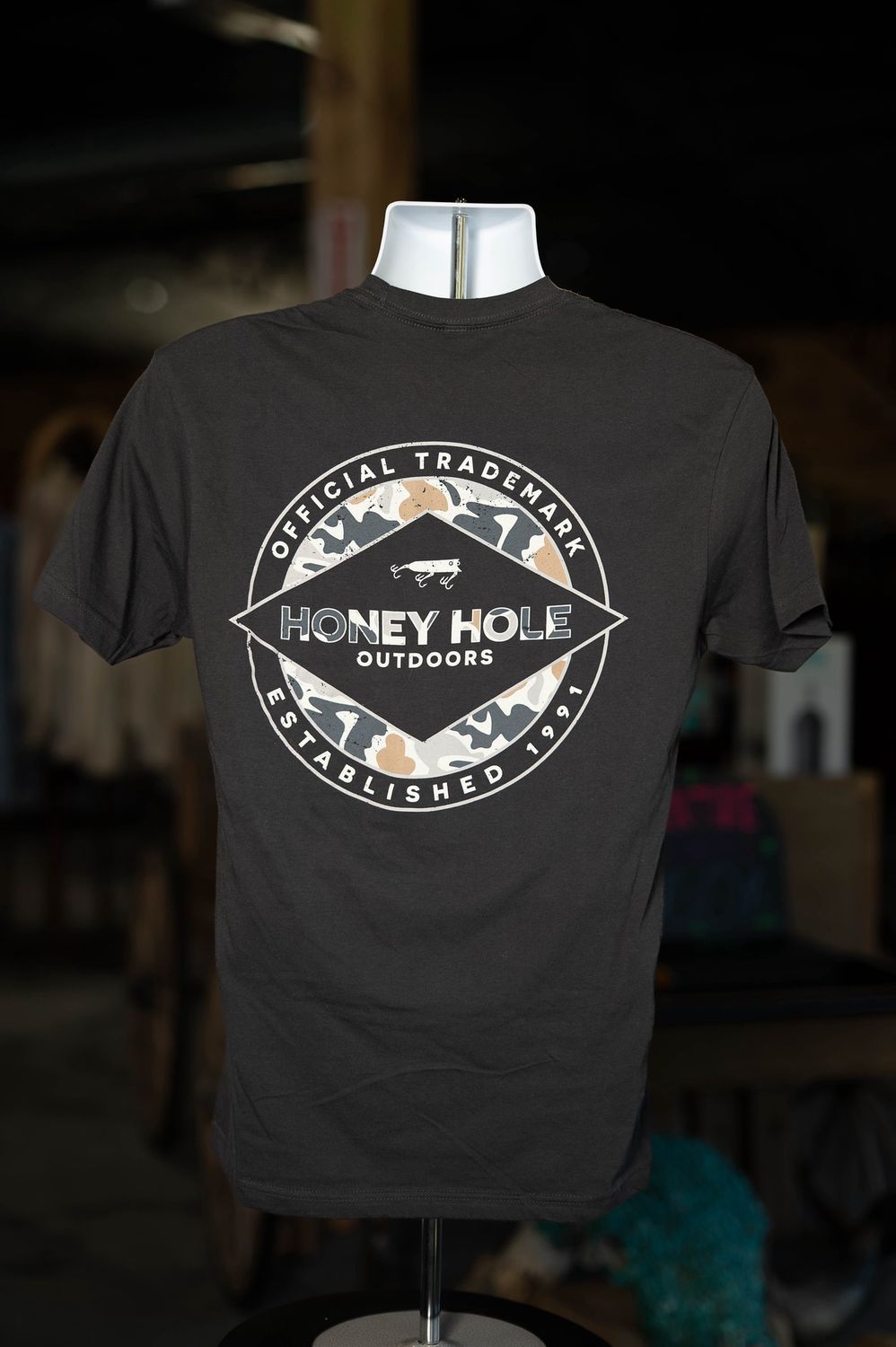 Honeyhole Camo Logo Tee