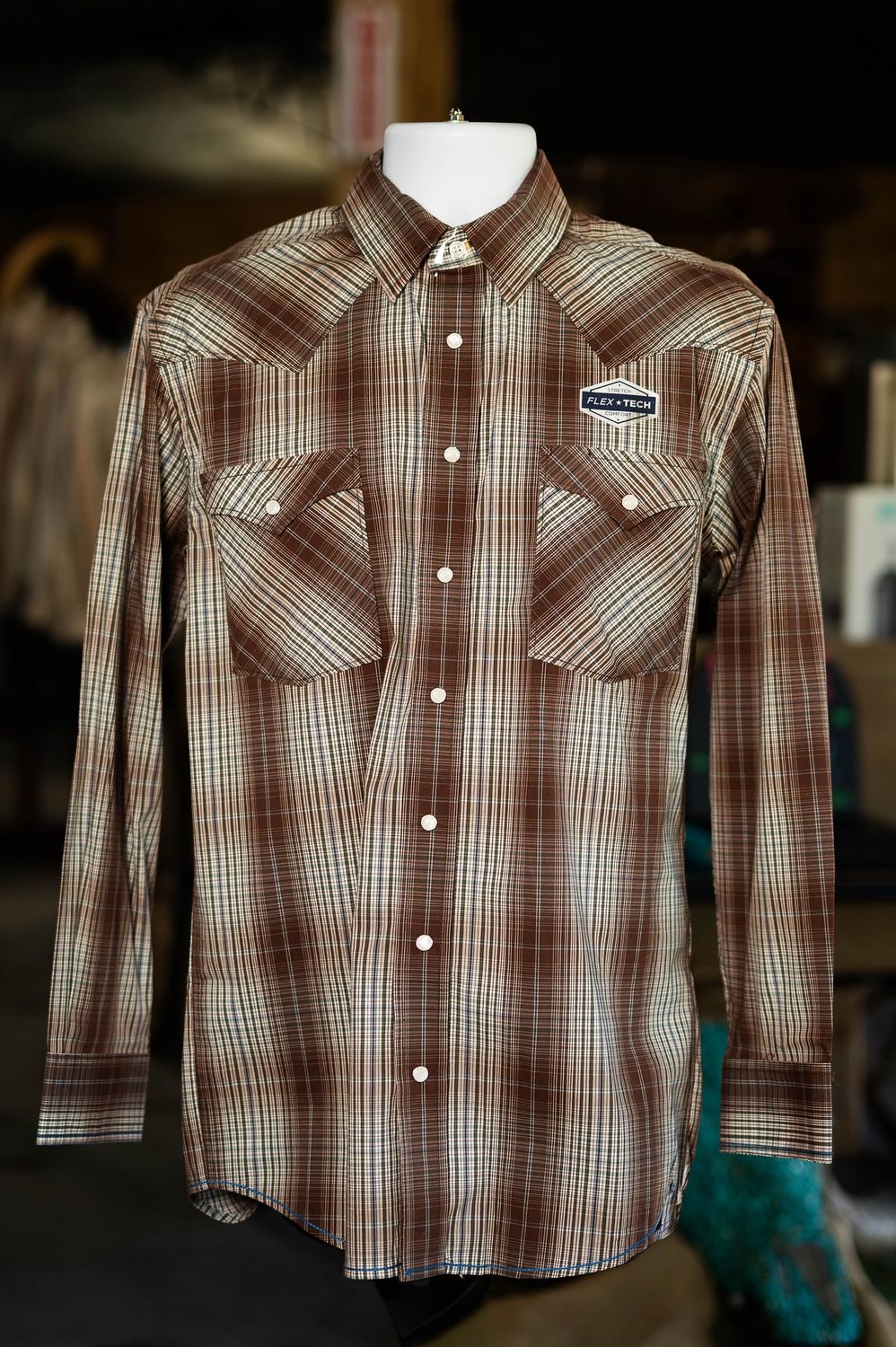 Panhandle Man&#39;s Flex-Tech Rough Stock Pearl Snap