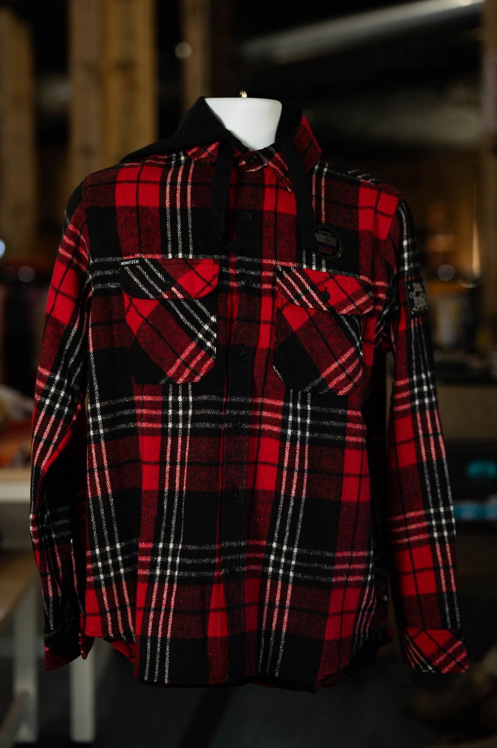 Howitzer Men&#39;s Hooded Flannel Jacket