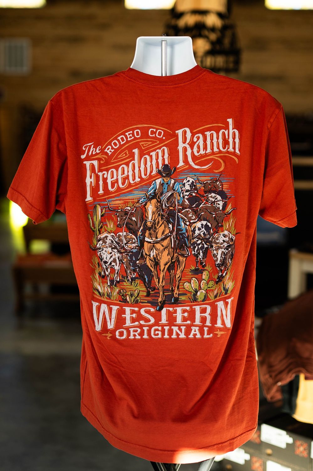 Freedom Ranch Men’s Rodeo Co Logo Tee