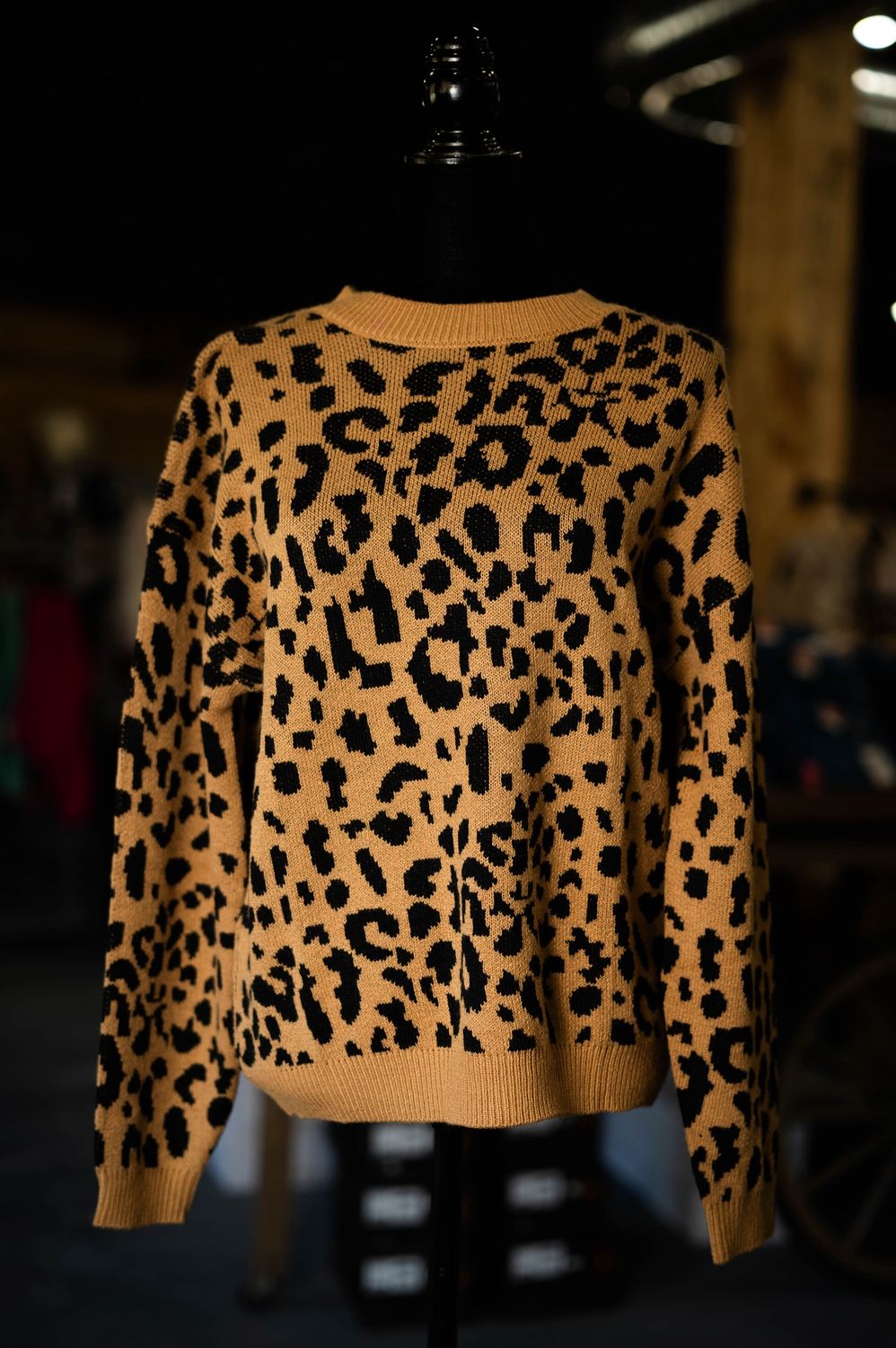 Womens Leopard Sweater