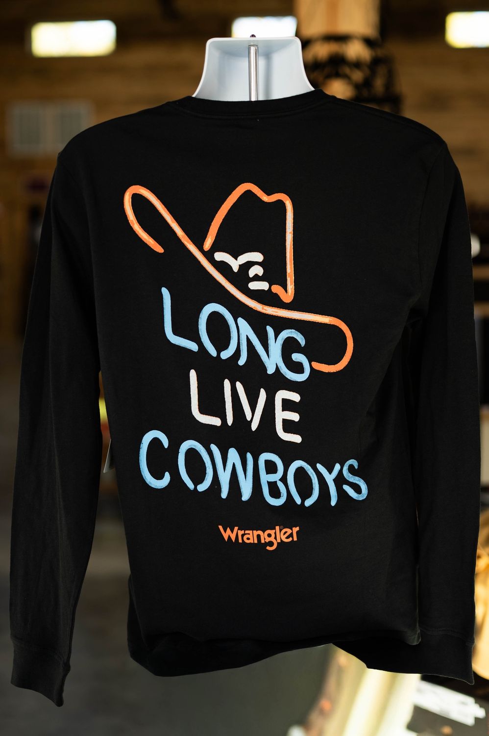 Wrangler Men’s Black Graphic Long sleeve