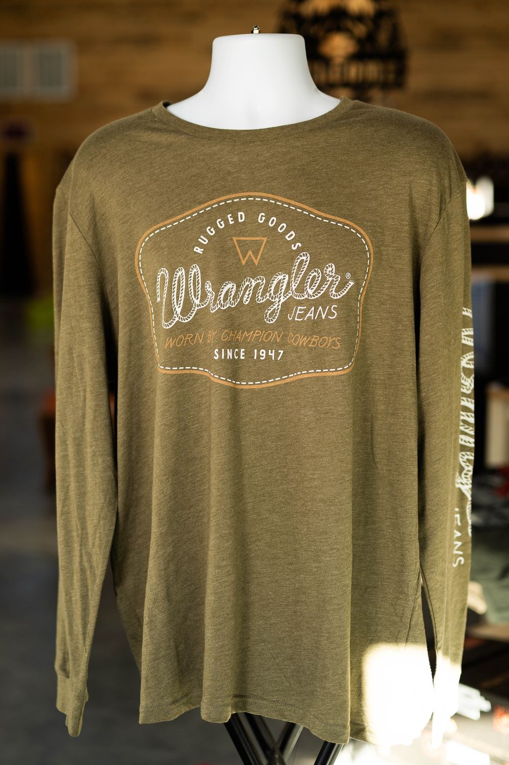 Wrangler Men’s Green Logo Tee