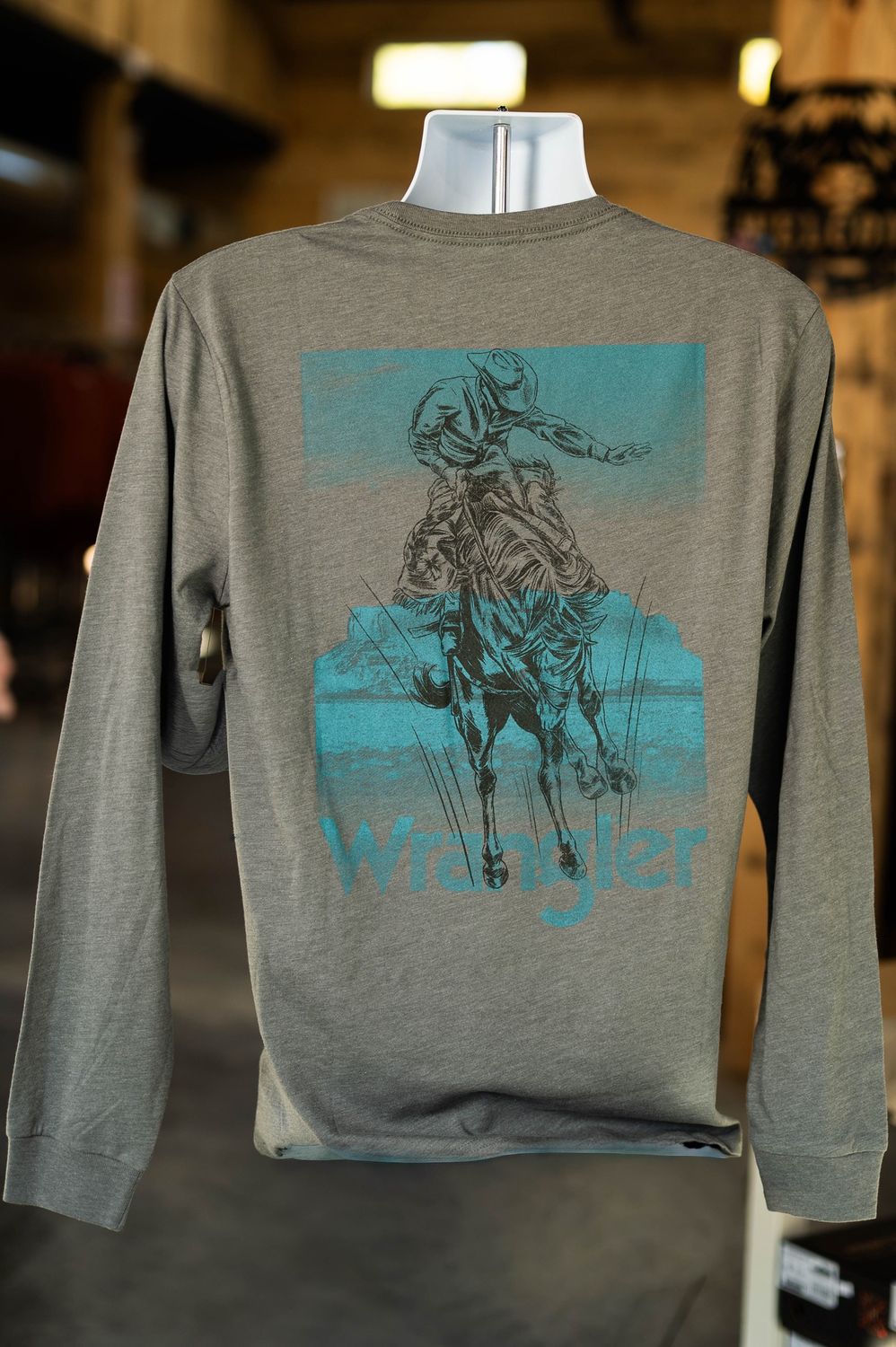 Wrangler Men’s Light Grey Logo Tee