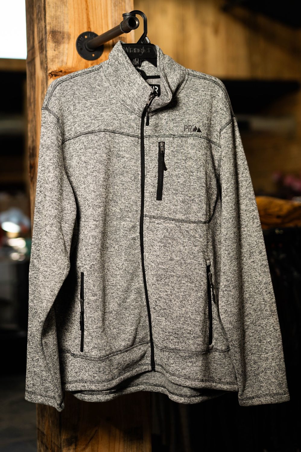 Power River Outfitters grey zip jacket