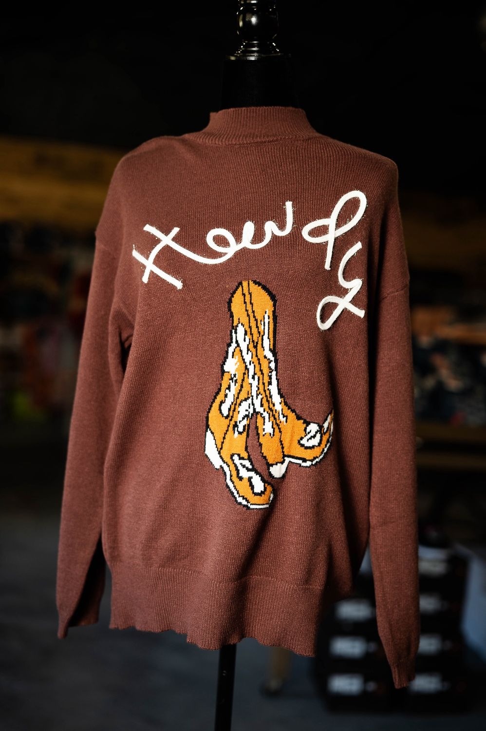 Women’s Howdy Embroidered Sweater