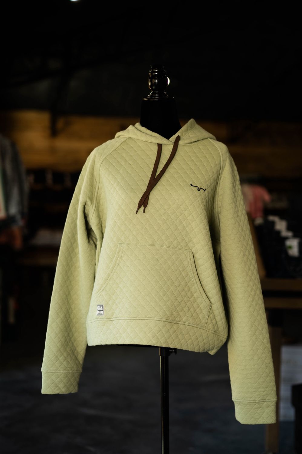 Kimes Ranch Women’s Quilted Sage Hoodie