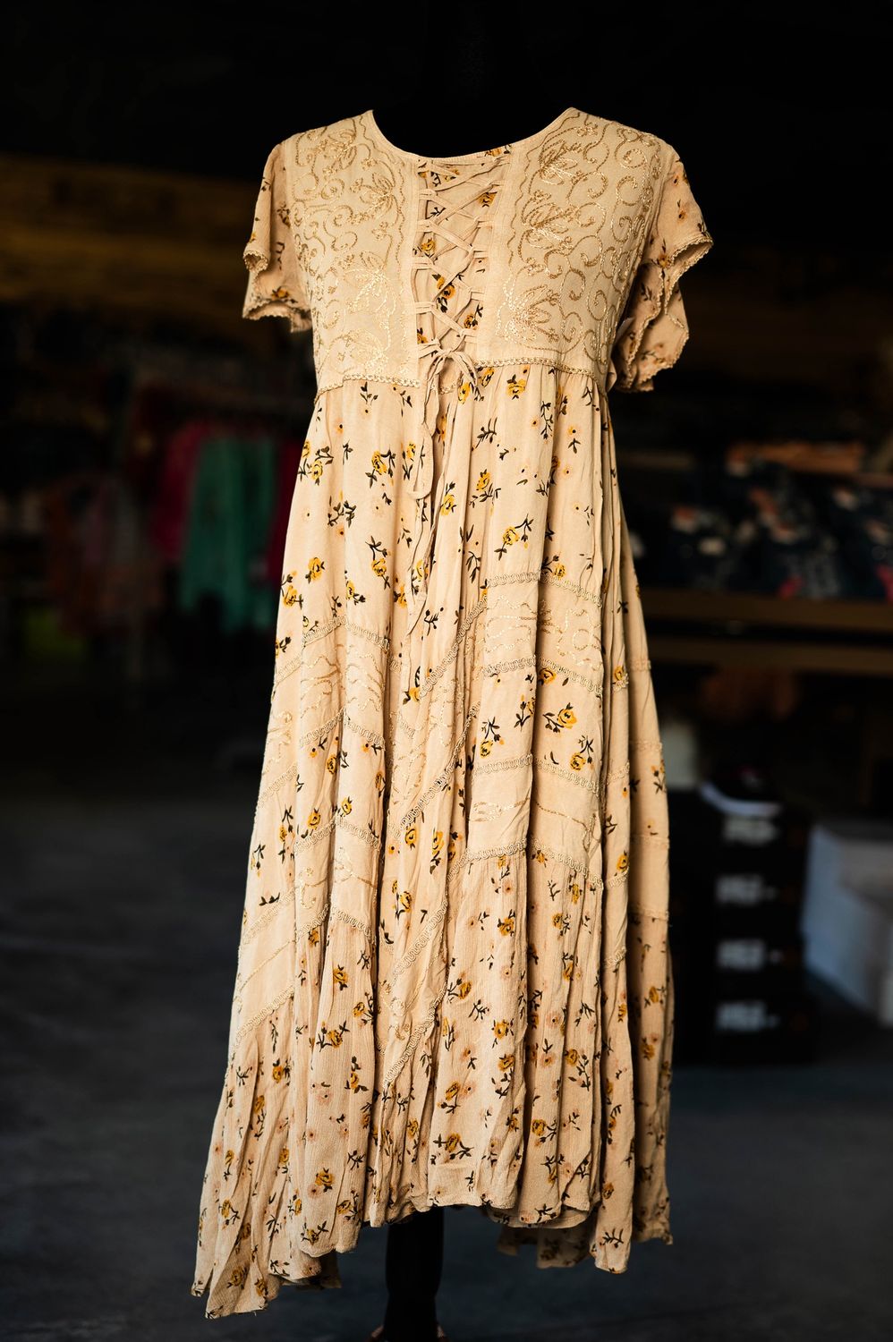 Skully Laced Short Sleeve Dress