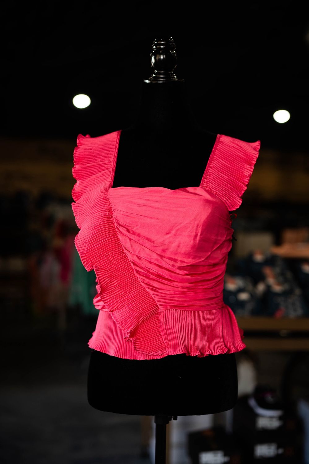 Women’s Rock &amp; Roll Pink Ruffle Tank