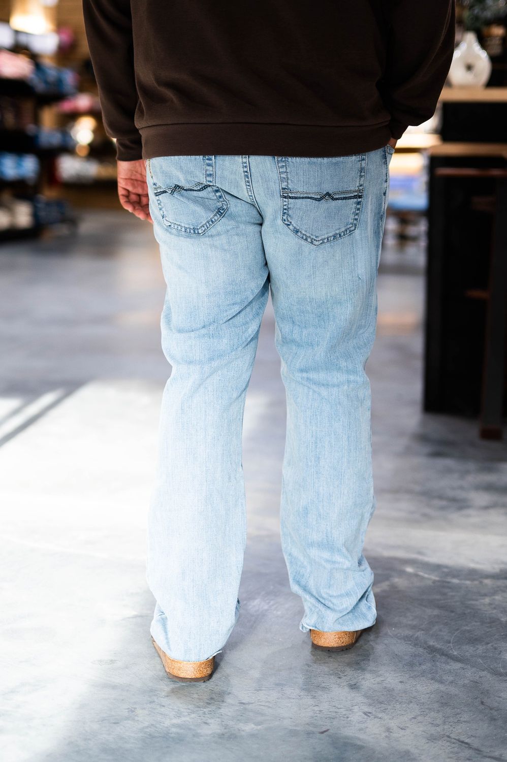 Cinch men's mid rise slim boot cut jeans