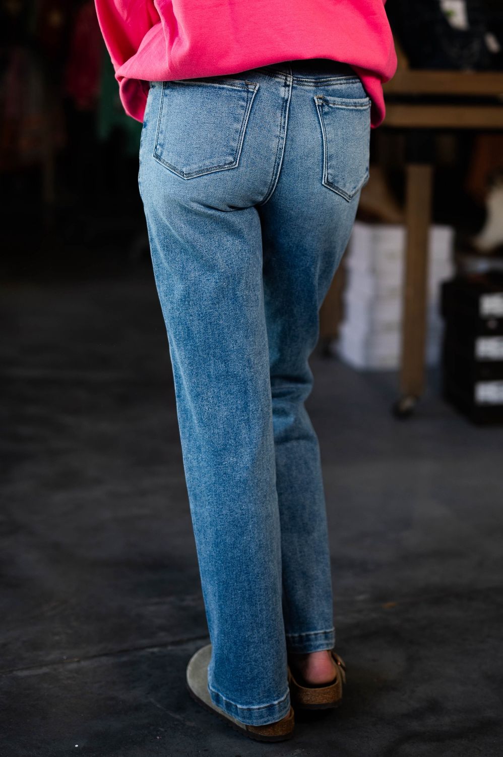 Little girls Kancan high rise wide leg