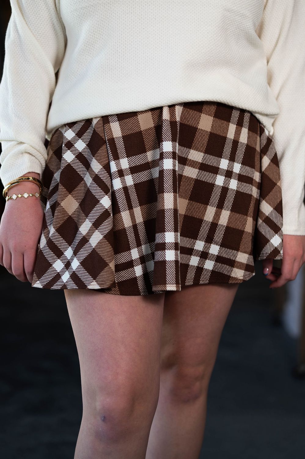 Adolfo women’s plaid skirt