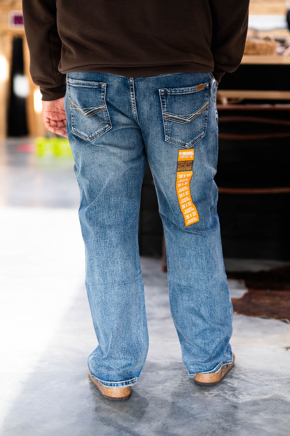 R&amp;R men&#39;s Vintage boot cut jeans