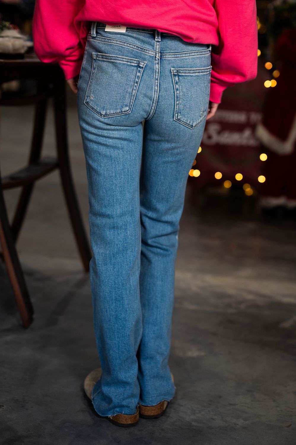 JBD women’s flare with hem detail