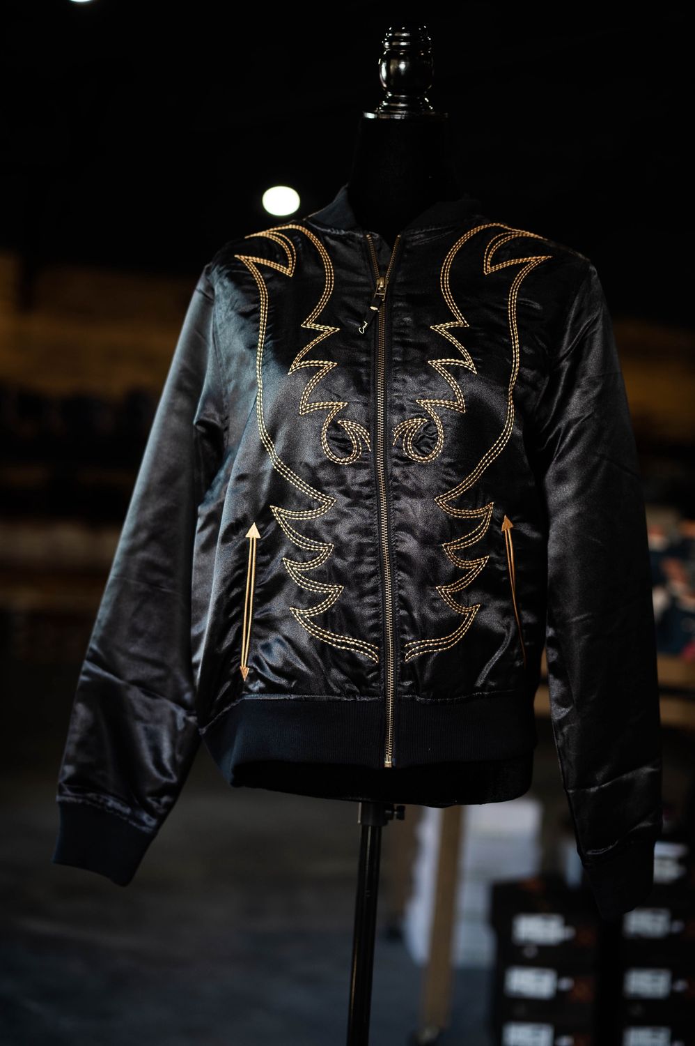 Women’s Cruel Denim Western Stitched Bomber Jacket