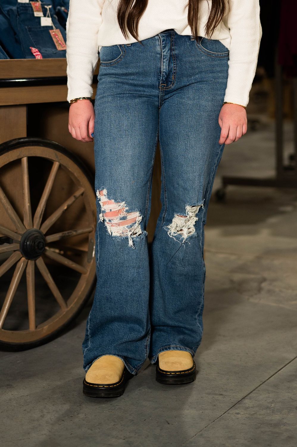 Rock &amp; Roll Flare High Rise Jeans Womens