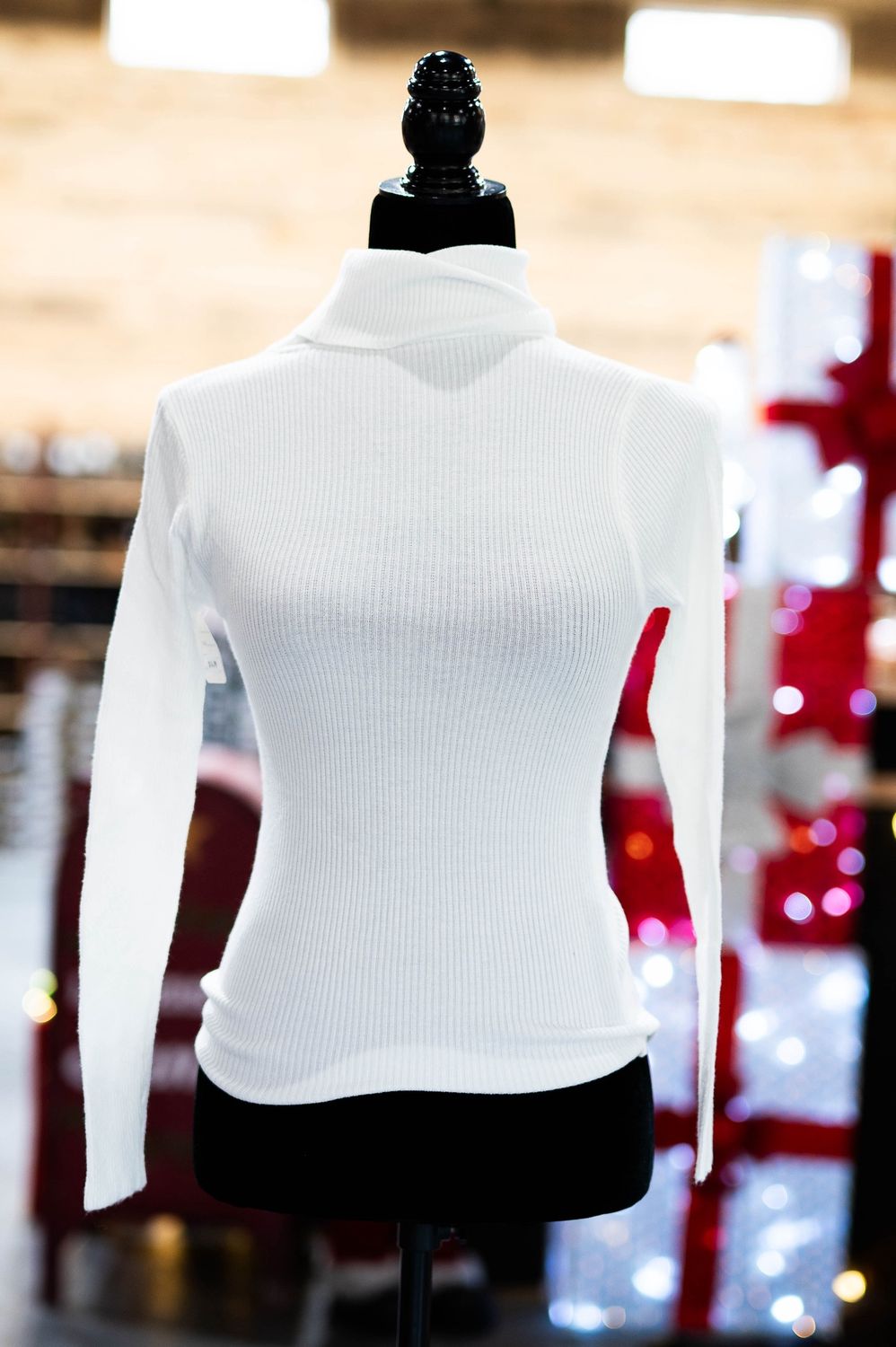 Women’s white turtle neck