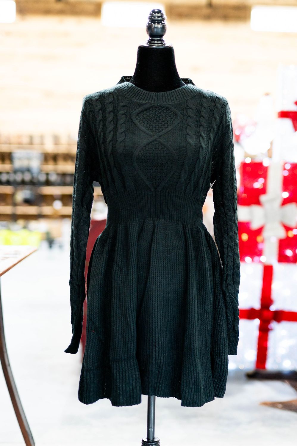 Women’s black sweater dress