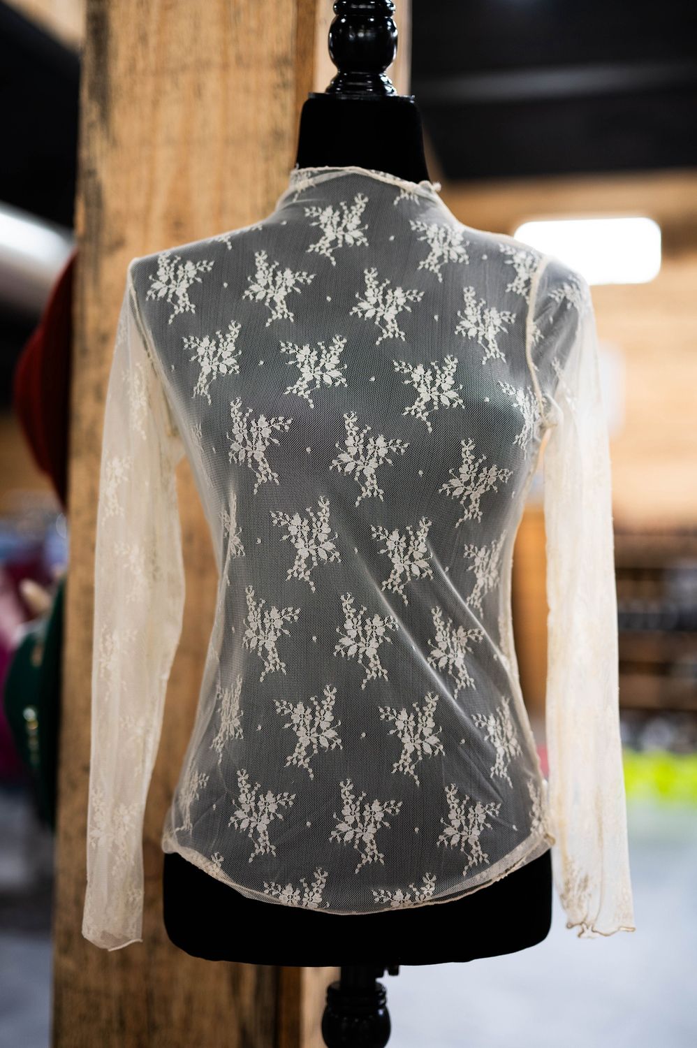 Women’s white lace undershirt