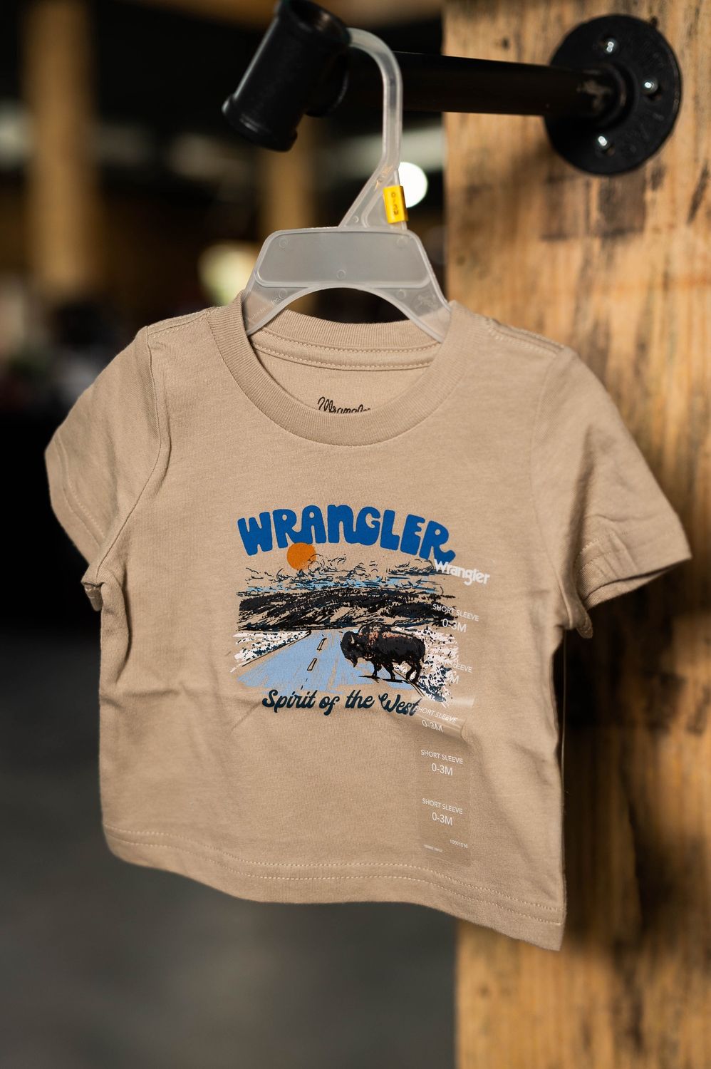 Baby Boy Wrangler Beige Tee