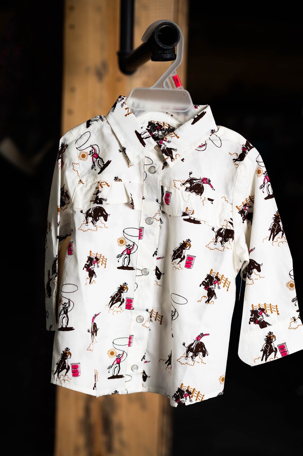 baby girl wrangler white button up