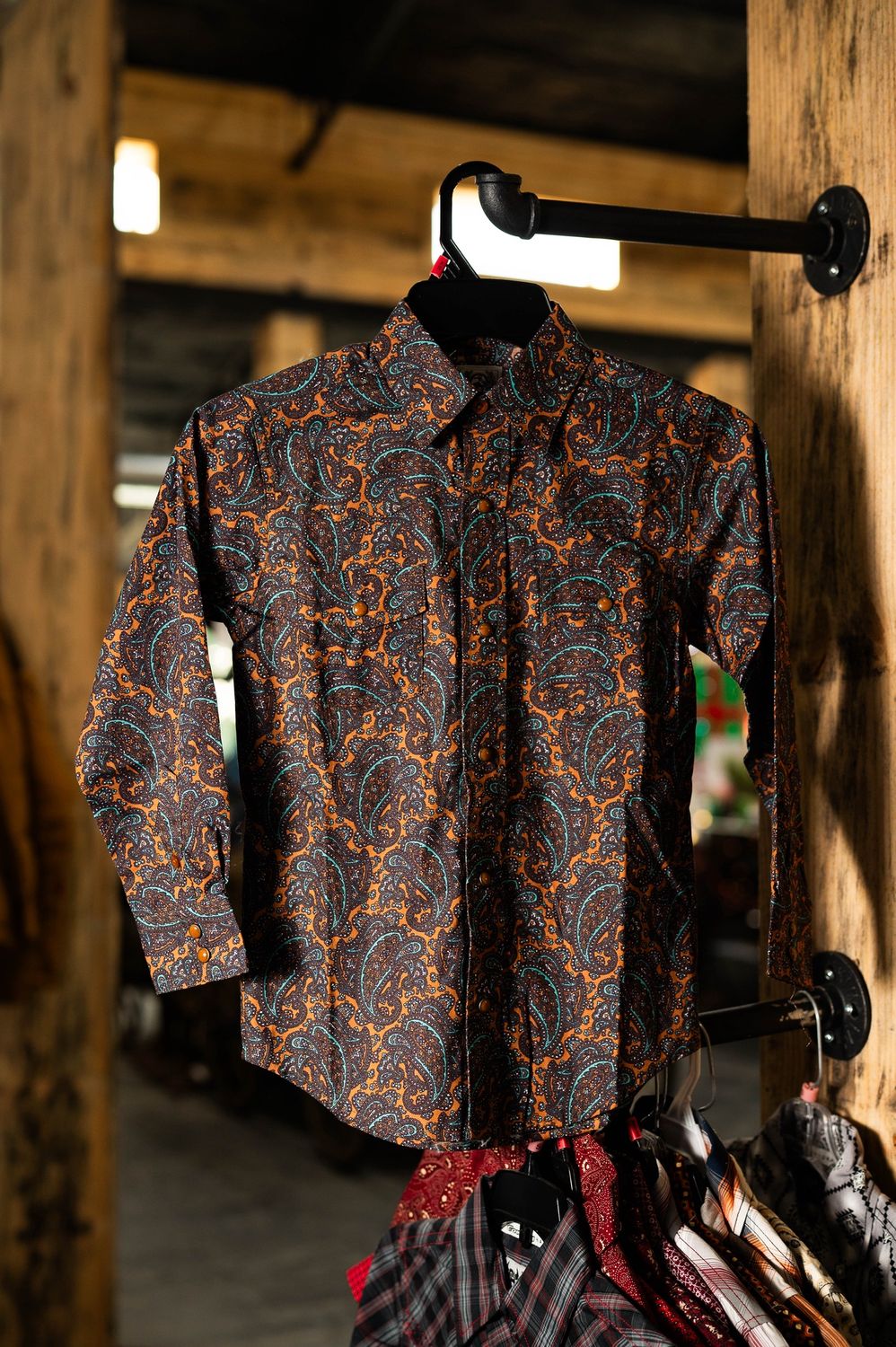 Cinch Boys Print Brown Shirt