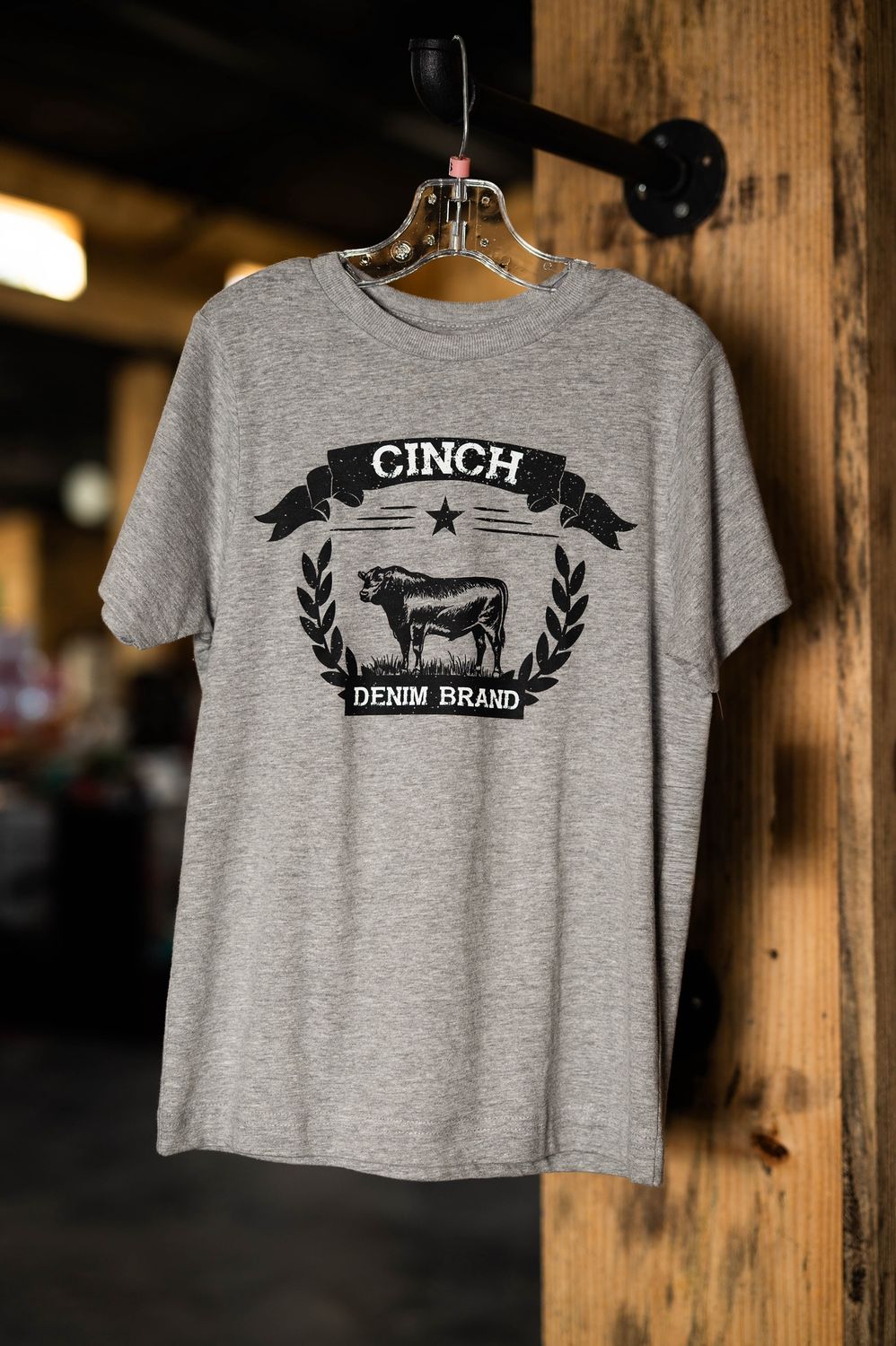Cinch grey denim brand little boys tshirt