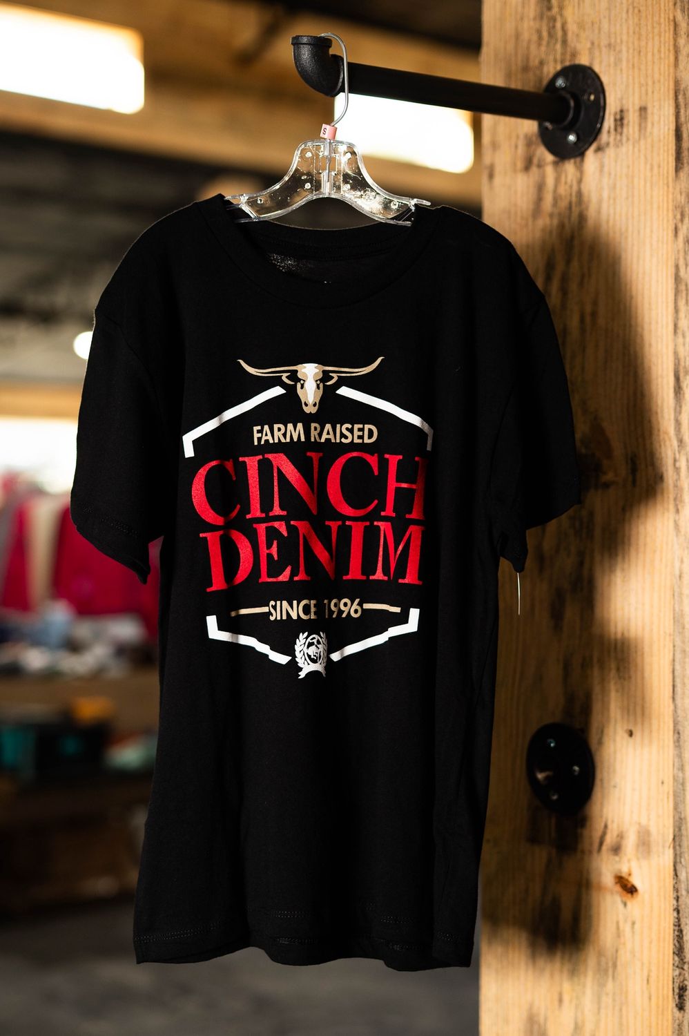 Cinch black and red cinch denim little boys tshirt