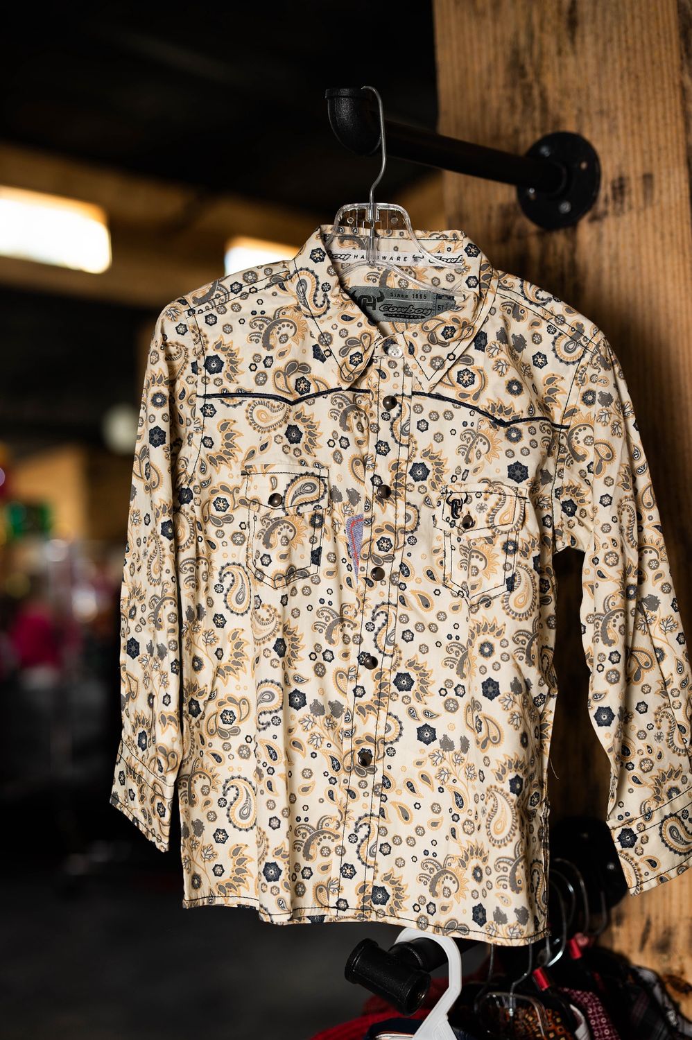 Cowboy Hardware Boys Mosaic Paisley Button Up
