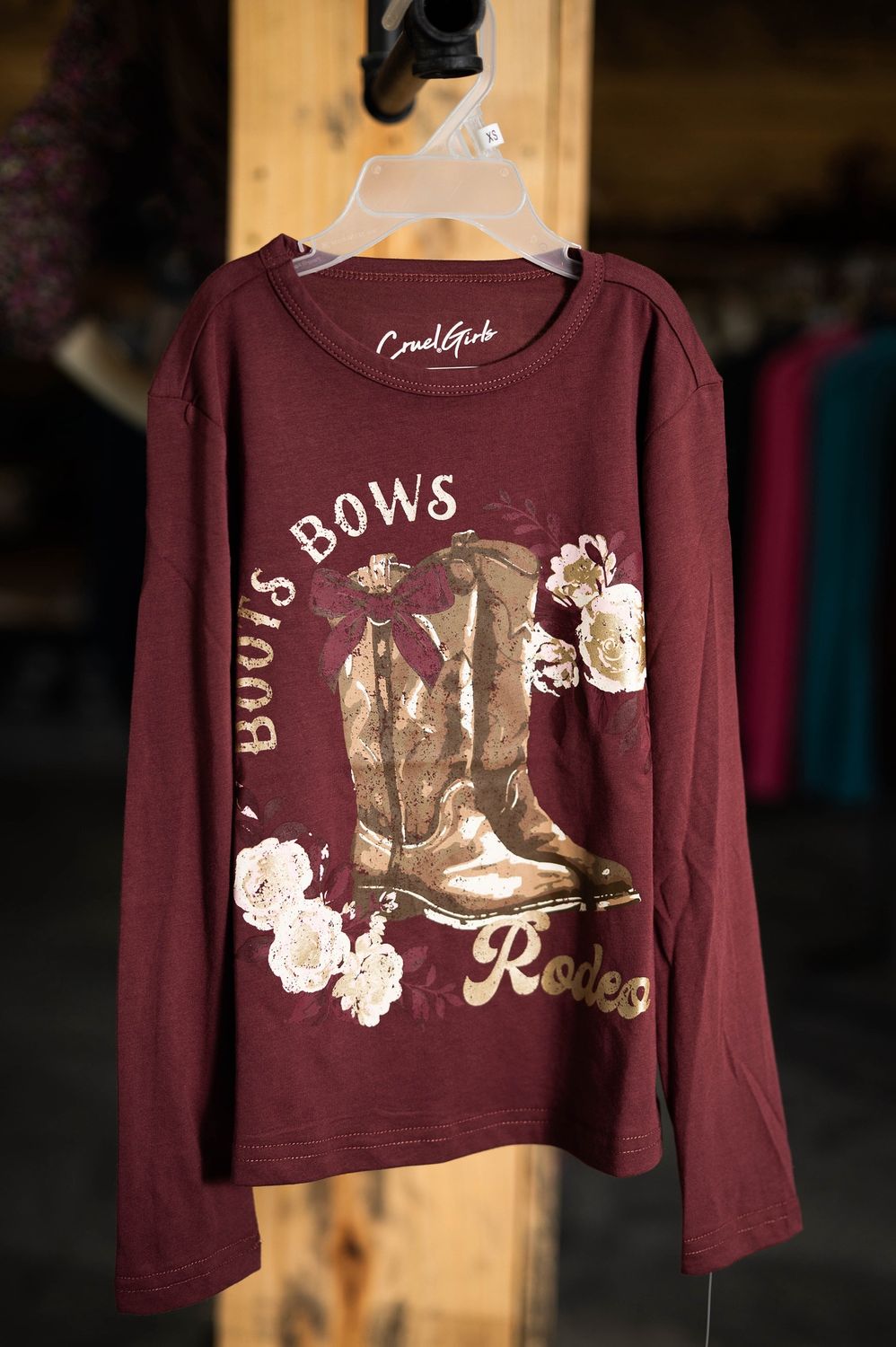 Cruel girls boots and bows shirt